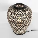 anne light & home table lamp MAZE with switch E27 IP20, bamboo light, black 