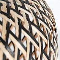 anne light & home table lamp MAZE with switch E27 IP20, bamboo light, black 
