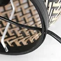 anne light & home table lamp MAZE with switch E27 IP20, bamboo light, black 