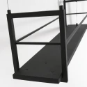 Steinhauer pendant luminaire TØR 6 flames, with shelf IP20, black matt dimmable