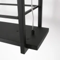 Steinhauer pendant luminaire TØR 6 flames, with shelf IP20, black matt dimmable