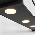 Steinhauer pendant luminaire TØR 6 flames, with shelf IP20, black matt dimmable