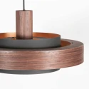 anne light & home pendant luminaire FLINTER 1 flame E27 IP20, wood dimmable