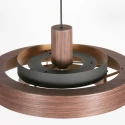 anne light & home pendant luminaire FLINTER 1 flame E27 IP20, wood dimmable