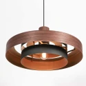 anne light & home pendant luminaire FLINTER 1 flame E27 IP20, wood dimmable