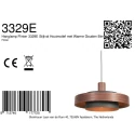 anne light & home pendant luminaire FLINTER 1 flame E27 IP20, wood dimmable
