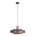 anne light & home pendant luminaire FLINTER 1 flame E27 IP20, wood dimmable