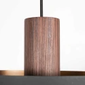 anne light & home pendant luminaire FLINTER 1 flame E27 IP20, wood dimmable