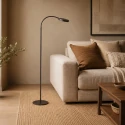 floor lamp PLATU 1 flame IP20, brown dimmable