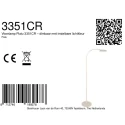 Mexlite floor lamp PLATU 1 flame IP20, creme dimmable