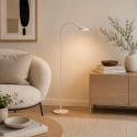 Mexlite floor lamp PLATU 1 flame IP20, creme dimmable