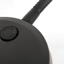 Mexlite floor lamp PLATU with flex arm, with touch dimmer IP20, black matt dimmable