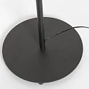 Mexlite floor lamp PLATU with flex arm, with touch dimmer IP20, black matt dimmable