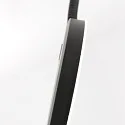 Mexlite floor lamp PLATU with flex arm, with touch dimmer IP20, black matt dimmable