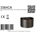 Steinhauer wall luminaire MURO 1 flame, round G9 IP20, cocoa dimmable