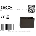 Steinhauer wall luminaire MURO 1 flame, square G9 IP20, cocoa dimmable