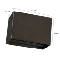 Steinhauer wall luminaire MURO 1 flame, square G9 IP20, cocoa dimmable