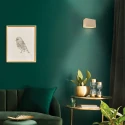 Steinhauer wall luminaire MURO 1 flame, square G9 IP20, creme dimmable