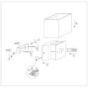 Steinhauer wall luminaire MURO 1 flame, square G9 IP20, creme dimmable