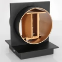 wall luminaire MURO up / down, square, cylindrical, adjustable G9 IP20, steel brushed dimmable
