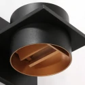 wall luminaire MURO up / down, square, cylindrical, adjustable G9 IP20, steel brushed dimmable
