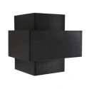 Steinhauer wall luminaire MURO 1-fold, square, direct / indirect G9 IP20, black matt dimmable