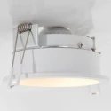 Steinhauer recessed luminaire PÉLITE SPOT round, rigid, set back GU10 IP20, white matt dimmable