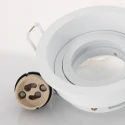 Steinhauer recessed luminaire PÉLITE SPOT round, rigid, set back GU10 IP20, white matt dimmable