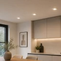 Steinhauer recessed luminaire PÉLITE SPOT round, rigid, set back GU10 IP20, white matt dimmable