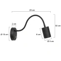 wall luminaire UPROUND 1 flame GU10 IP20, steel 