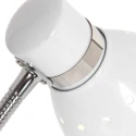 Steinhauer table lamp SPRING tiltable E27 IP20, white 