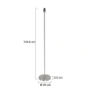 Mexlite floor lamp NOOR 1 flame, without shade E27 IP20, steel dimmable