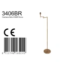 floor lamp BELLA 1 flame, without shade E27 IP20, bronze dimmable