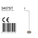 Mexlite floor lamp BELLA 1 flame, without shade E27 IP20, steel dimmable