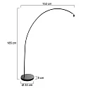 Mexlite floor lamp SOLVA E27 IP20, dimmable