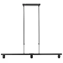 Steinhauer pendant luminaire STANG 3 flames E27 IP20, grey, black dimmable