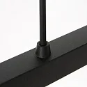 Steinhauer pendant luminaire STANG 3 flames E27 IP20, grey, black dimmable