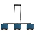 Steinhauer pendant luminaire STANG 3 flames E27 IP20, blue, black