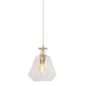Mexlite pendant luminaire GRAZIOGLASS ?18cm E27 IP20, brass