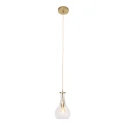 pendant luminaire GRAZIOGLASS ?14cm E27 IP20, brass