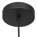 pendant luminaire BOLLIQUE round E27 IP20, amber, brass, black dimmable
