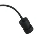 Mexlite wall luminaire UPROUND 1 flame GU10 IP20, black dimmable