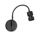Mexlite wall luminaire UPROUND 1 flame GU10 IP20, black dimmable