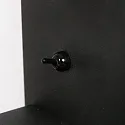 Mexlite wall luminaire UPROUND 1 flame GU10 IP20, black 