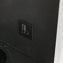 Mexlite wall luminaire UPROUND 1 flame GU10 IP20, black 