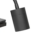 Mexlite wall luminaire UPROUND 1 flame GU10 IP20, black 