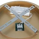 Steinhauer ceiling luminaire RINGLUX 1 flame IP20, gold dimmable