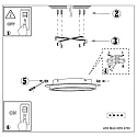 Steinhauer ceiling luminaire RINGLUX 1 flame IP20, gold dimmable