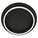 Steinhauer ceiling luminaire RINGLUX 1 flame IP20, black dimmable