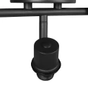 Steinhauer ceiling luminaire BAMBUS 3 flames E14 IP20, wood, black dimmable